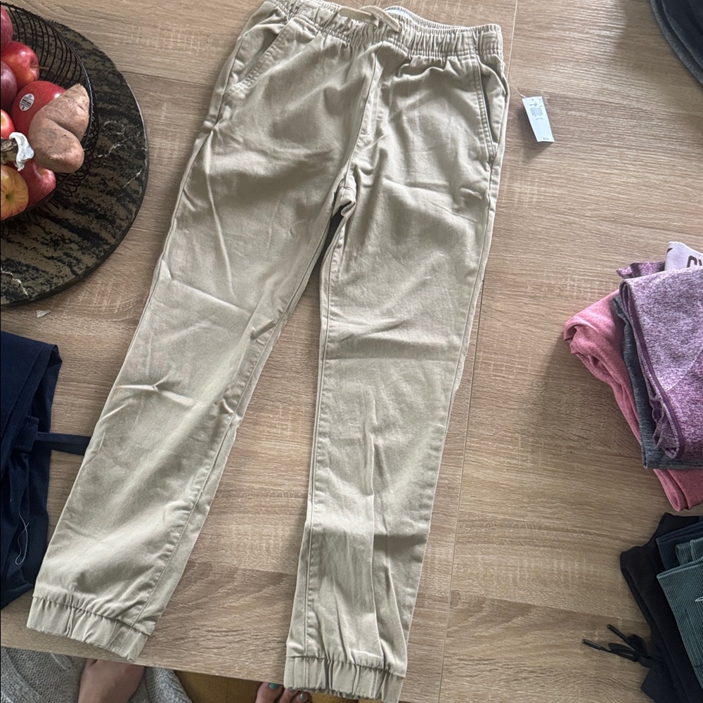Beige Casual Jogger Pants Old Navy